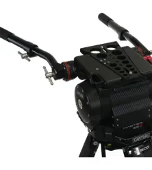 Cartoni SPORT 200 2-Section Heavy-Duty Aluminum Tripod System with Master 65 Flat Base Fluid Head – Professional Broadcast & Cinema Video Support