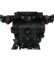 Cartoni SPORT 200 2-Section Heavy-Duty Aluminum Tripod System with Master 65 Flat Base Fluid Head – Professional Broadcast & Cinema Video Support