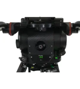 Cartoni SPORT 200 2-Section Heavy-Duty Aluminum Tripod System with Master 65 Flat Base Fluid Head – Professional Broadcast &amp; Cinema Video Support