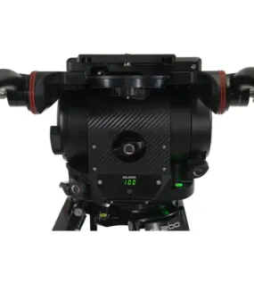 Cartoni SPORT 200 2-Section Heavy-Duty Aluminum Tripod System with Master 65 Flat Base Fluid Head – Professional Broadcast & Cinema Video Support
