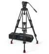 Sachtler FSB 6 MK II Fluid Head with ENG 75/2 D HD 3-Section Aluminum Tripod System & Mid-Level Spreader – Professional 75mm Broadcast Video Tripod Kit