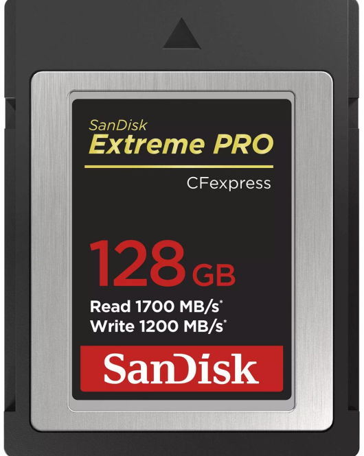 SanDisk Extreme PRO 128GB CFexpress Type B Memory Card (1700MB/s Read, 1200MB/s Write)