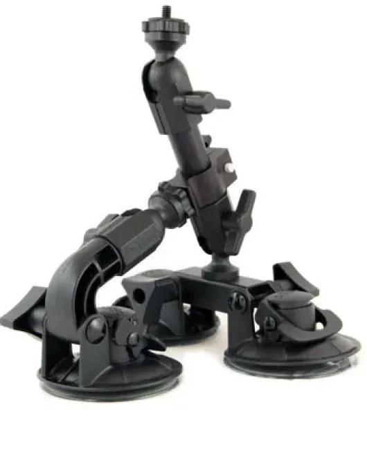 Delkin Devices Fat Gecko Triple Suction Mount Heavy-Duty Camera Car Mount System
