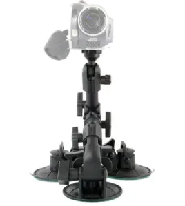 Delkin Devices Fat Gecko Triple Suction Mount Heavy-Duty Camera Car Mount System