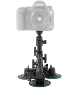 Delkin Devices Fat Gecko Triple Suction Mount Heavy-Duty Camera Car Mount System