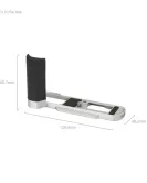 SmallRig L-Shaped Mount Plate with Silicone Handle for Panasonic LUMIX L10 Camera – Arca-Swiss Compatible L-Bracket Silver