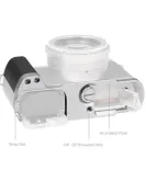 SmallRig L-Shaped Mount Plate with Silicone Handle for Panasonic LUMIX L10 Camera – Arca-Swiss Compatible L-Bracket Silver