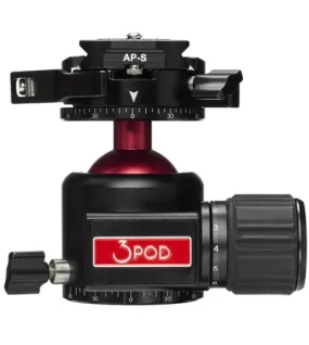 3Pod Everest H2 Ball Head with Arca-Type Quick Release & Lever-Release Clamp – Heavy-Duty Tripod Head for Professional Cameras