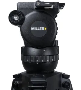 Miller CX8 Fluid Head with 75mm Ball Base – Professional Video Head with 5-Step Pan/Tilt Drag and 26.5 lb Payload Capacity