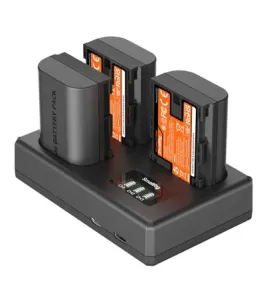 SmallRig 3x LP-E6NH 13.96Wh 1940mAh Camera Battery and Triple Charger Kit – High-Capacity Power Solution for Canon EOS Cameras