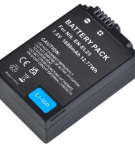 Power2000 EN-EL25A 2024 Rechargeable Li-Ion Camera Battery – 7.6V 1600mAh High Capacity for Nikon Z Series