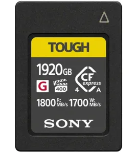 Sony CEA-G Series TOUGH 1920GB CFexpress Type A Memory Card (CEA-G1920T) – Professional CFexpress 4.0 High-Speed Memory Card