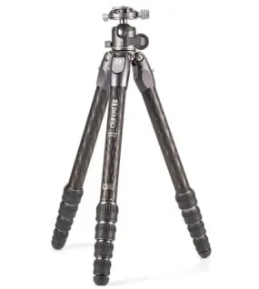 Benro Tortoise TTOR35CGX35 3-Series 5-Section Carbon Fiber Tripod with GX35 Ball Head – Compact Columnless Travel Tripod