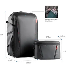 PGYTECH OneMo 2 35L Backpack with Shoulder Bag, Space Black