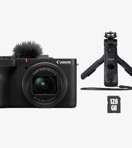 Canon PowerShot V1 Video Creator Kit – 22.3MP 4K Compact Vlogging Camera with Creator Accessories
