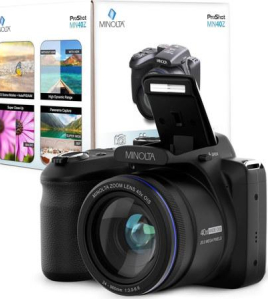Minolta MN40Z ProShot 20MP Bridge Digital Camera with 40x Optical Zoom &amp; Full HD 1080P Video