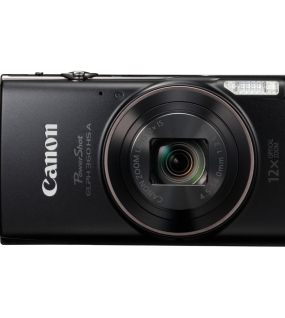 Canon PowerShot ELPH 360 HS Digital Camera Black – 20.2MP Compact Camera with 12x Optical Zoom & Full HD Video