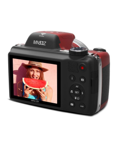 Minolta MN53Z 16MP Wi-Fi Bridge Camera Red – 53x Optical Zoom Full HD Digital Camera
