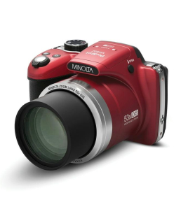 Minolta MN53Z 16MP Wi-Fi Bridge Camera Red – 53x Optical Zoom Full HD Digital Camera