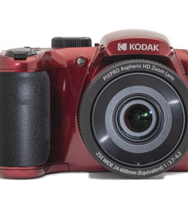 Kodak PIXPRO Astro Zoom AZ255 16MP Full HD Digital Camera with 25x Optical Zoom and 3-Inch LCD Screen – Red