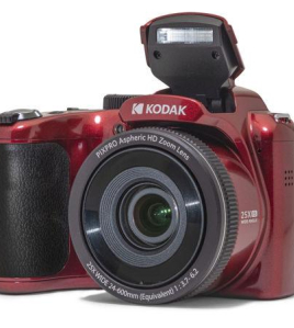Kodak PIXPRO Astro Zoom AZ255 16MP Full HD Digital Camera with 25x Optical Zoom and 3-Inch LCD Screen – Red