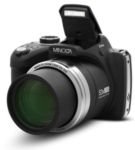 Minolta MN53Z 16MP Wi-Fi Bridge Camera Black – 53x Optical Zoom Full HD Superzoom Digital Camera