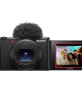 Sony ZV-1 II Compact Vlog Camera Black – 20.1MP 1-Inch Sensor 18-50mm Wide Zoom 4K Video Camera