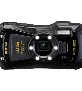 Ricoh Pentax WG-90 All-Weather Compact Digital Camera – Waterproof 16MP Rugged Camera with 5x Zoom