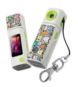 Aries CharmShot Mini Thumb Camera – White Compact Action Camera