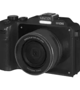 Minolta MND65 56MP 4K Ultra HD Wi-Fi Selfie Shot Digital Camera – Compact Vlogging &amp; Travel Camera