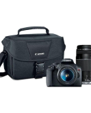 Canon EOS Rebel T7 DSLR Camera Bundle with EF-S 18-55mm IS II Lens, EF 75-300mm III Telephoto Lens & PC Software Kit