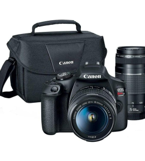 Canon EOS Rebel T7 DSLR Camera with EF-S 18-55mm IS II Lens, EF 75-300mm III Telephoto Lens & Complete Photography Kit