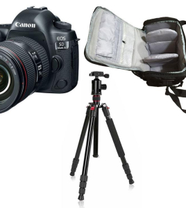 Canon EOS 5D Mark IV DSLR Camera with Tripod Kit – 30.4MP Full-Frame Professional DSLR Bundle