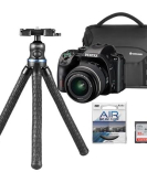 Pentax KF DSLR Camera with DA L 18-55mm f/3.5-5.6 Lens Bundle – Includes Bag, 32GB Card & Tripod | 24.24MP APS-C Weather-Sealed Camera Kit