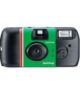 Fujifilm QuickSnap Flash 400 Disposable Film Camera 6-Pack Bundle with Camera Bag – 27 Exposures Each