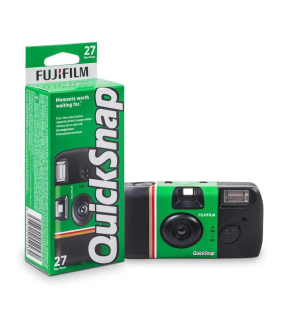 Fujifilm QuickSnap Flash 400 Disposable Film Camera 6-Pack Bundle with Camera Bag – 27 Exposures Each