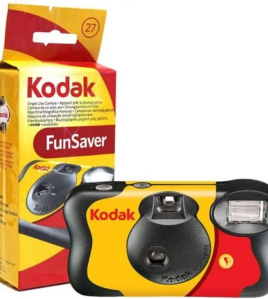 Kodak Fun Saver 35mm Disposable Camera with Flash – 27 Exposures (4-Pack)