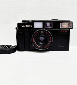 Yashica MF-2 Super DX 35mm Film Camera – Black Compact Point-and-Shoot Camera