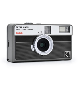 Kodak EKTAR H35N Half Frame 35mm Film Camera – Striped Black with Start Shooting Kit