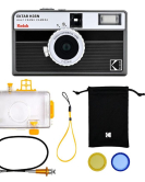 Kodak EKTAR H35N Half Frame 35mm Film Camera – Striped Black with Start Shooting Kit