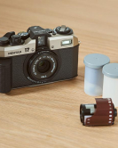 Pentax 17 Half-Frame 35mm Film Camera – Dark Silver Bundle with Film Pack Starter Kit