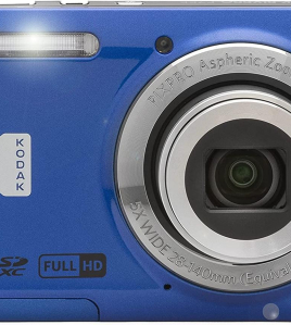 Kodak PIXPRO FZ55 Friendly Zoom Digital Camera, Blue, With SD Card,