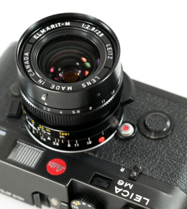 Leica M6 35mm Film Rangefinder Camera Black with 28mm f/2.8 Elmarit-M Lens