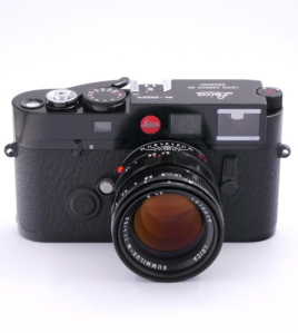 Leica M6 35mm Film Rangefinder Camera Black with 50mm f/1.4 Summilux-M Lens Silver Edition