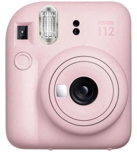Fujifilm Instax Mini 12 Instant Film Camera – Blossom Pink Compact Instant Camera with Selfie Mode &amp; Auto Exposure