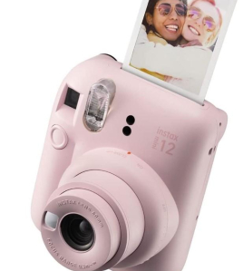 Fujifilm Instax Mini 12 Instant Film Camera – Blossom Pink Compact Instant Camera with Selfie Mode &amp; Auto Exposure