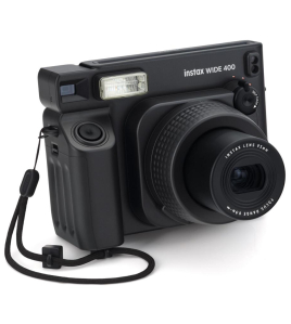 Fujifilm Instax WIDE 400 Instant Film Camera Jet Black Bundle with Accessory Kit – Wide Format Instant Camera for Group Photos &amp; Travel