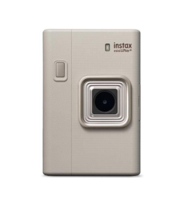 Fujifilm Instax Mini LiPlay+ Hybrid Instant Camera – Sand Beige | Instant Print Camera with LCD Screen, Smartphone Connectivity &amp; Sound Recording