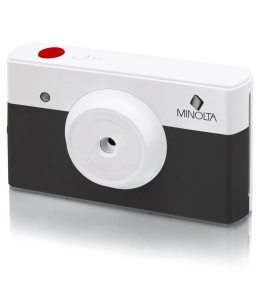 Minolta InstaPix Instant Print Digital Camera – Charcoal Portable Digital Camera with Instant Photo Printing