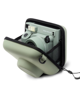 Fujifilm Instax WIDE 400 Instant Film Camera Green Bundle with Case, 20-Pack Color Film &amp; Battery